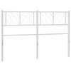 vidaXL Metallinen vaihtop&auml;&auml;ty valkoinen 120 cm