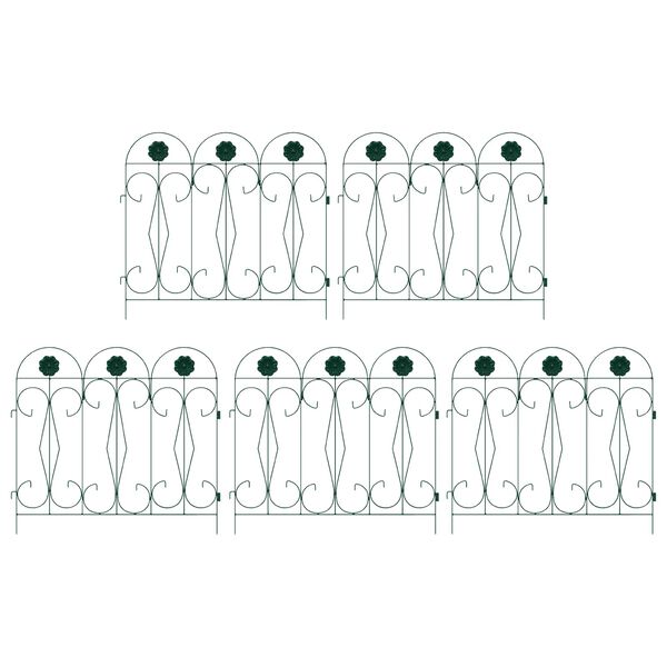 vidaXL Puutarha-aita S&auml;leikk&ouml; Vihre&auml; 305,5 x 55,5 x 0,3 cm
