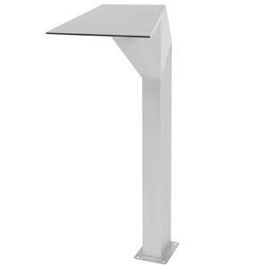 vidaXL Uima-altaan suihkul&auml;hde Ruostumaton ter&auml;s 50x30x90 cm Hopea
