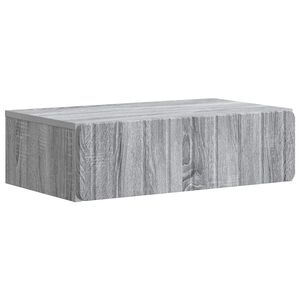 vidaXL Sein&auml;lle Asennettava Sivup&ouml;yt&auml; Harmaa sonoma 59 x 34,5 x 17 cm