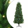 vidaXL Joulukuusi 300 LED-valoilla jalustalla Vihre&auml; 240 cm PE