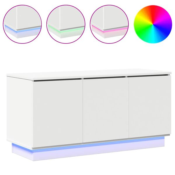 vidaXL TV-kaappi Valkoinen 100 x 38 x 49 cm Tekninen puu