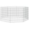 vidaXL El&auml;inh&auml;kki Free Range 8-paneelia 54x60 cm galvanoitu rauta