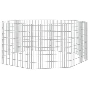 vidaXL El&auml;inh&auml;kki Free Range 8-paneelia 54x60 cm galvanoitu rauta