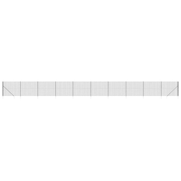 vidaXL Verkkoaita maapiikeill&auml; antrasiitti 1,8x25 m