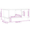 vidaXL Sohvap&ouml;yt&auml; betoninharmaa 90x50x40 cm tekninen puu