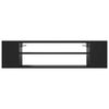 vidaXL Sein&auml;kiinnitett&auml;v&auml; TV-taso musta 100x30x26,5 cm tekninen puu