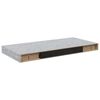 vidaXL Kelluvat sein&auml;hyllyt 2 kpl betoninharmaa 50x23,5x3,8 cm MDF
