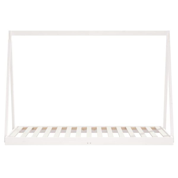 vidaXL Lasten s&auml;ngynrunko valkoinen 90x190 cm t&auml;ysi m&auml;nty