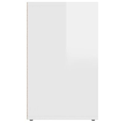 vidaXL Kenkäkaapit korkeakiilto valkoinen 52,5x30x50 cm