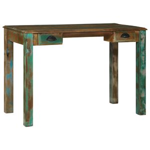 vidaXL Kirjoitusp&ouml;yt&auml; laatikon kanssa Ruskea 112 x 55 x 76 cm