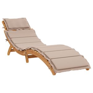 vidaXL Aurinkotuoli Tihe&auml; akasiapuu Taupe