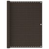 vidaXL Parvekkeen suoja ruskea 120x400 cm HDPE