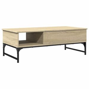 vidaXL Sohvap&ouml;yt&auml; Sonoma-tammi 100x50x35 cm tekninen puu ja metalli