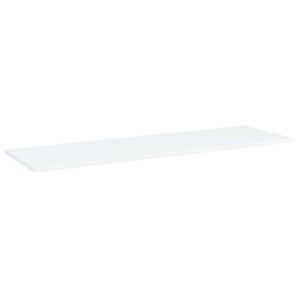 vidaXL Kirjahyllytasot 8 kpl valkoinen 100x30x1,5 cm lastulevy