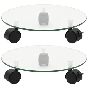 vidaXL Kasvirullakot 2 kpl karkaistu lasi 28 cm py&ouml;re&auml;
