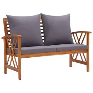 vidaXL Puutarhapenkki tyynyll&auml; 119 cm t&auml;ysi akasiapuu
