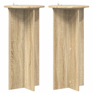 vidaXL Kasviteline 2 pcs Sonoma-tammi 40 x 40 x 80 cm Tekninen puu