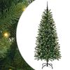 vidaXL Tekojoulukuusi 150 LED-valoilla Vihre&auml; 150 cm PE ja PVC