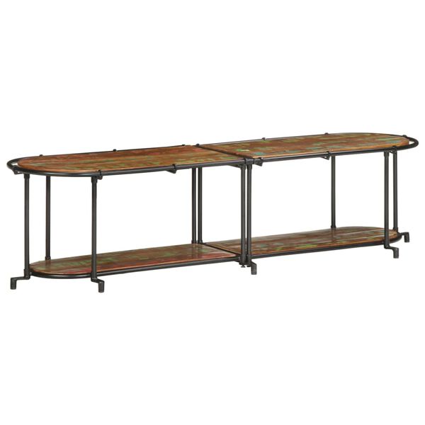 vidaXL TV-taso 160x42x40 cm kierr&auml;tetty t&auml;ysi puu