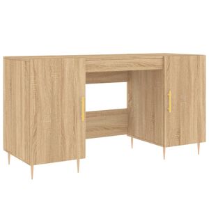 vidaXL Ty&ouml;p&ouml;yt&auml; Sonoma-tammi 140x50x75 cm tekninen puu