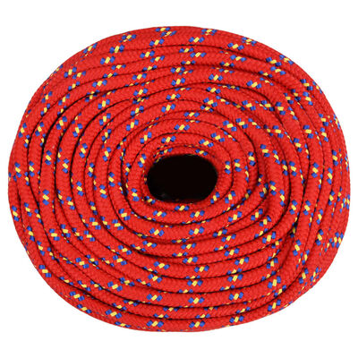 vidaXL Veneköysi punainen 10 mm 500 m polypropeeni