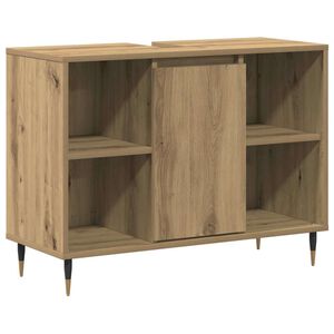 vidaXL Kylpyhuonekaappi Artisan tammi 80 x 33 x 60 cm Tekninen puu
