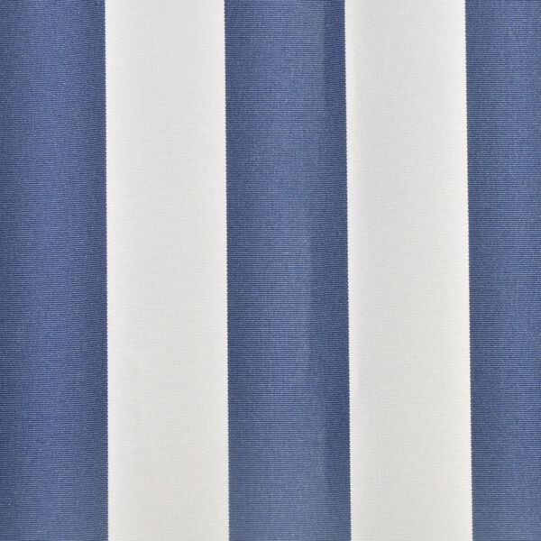 vidaXL Markiisikangas sininen ja valkoinen 5x3 m