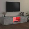vidaXL TV-taso LED-valoilla betoninharmaa 140x40x36 cm