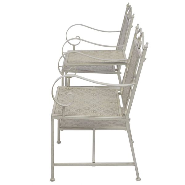 vidaXL Puutarhapenkki 2-istuttava 161 cm ter&auml;s harmaa