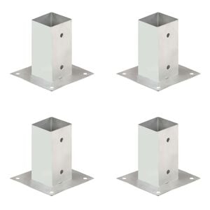 vidaXL Aitatolpan jalat 4 kpl galvanoitua metallia 71 mm