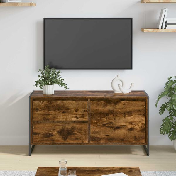 vidaXL TV-kaappi Savupuu 100 x 36 x 49.5 cm Tekninen puu