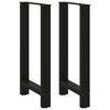 vidaXL Baarip&ouml;yd&auml;n jalat mustat 2 kpl 50x(90-91) cm ter&auml;s