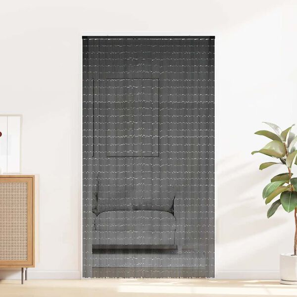 vidaXL Hyönteisoviverho Tummanharmaa 120x220 cm Bambu