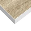 vidaXL Kelluvat sein&auml;hyllyt 2 kpl tammi ja valkoinen 40x23x3,8 cm MDF