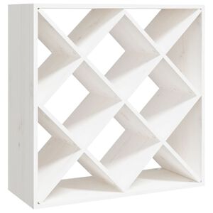vidaXL Viinikaappi valkoinen 62x25x62 cm t&auml;ysi m&auml;nty