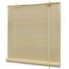 vidaXL Rullaverho bambu 140x220 cm luonnollinen