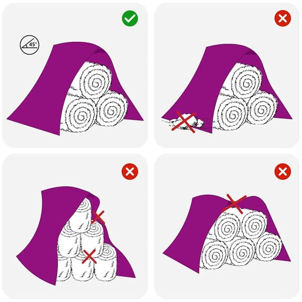 vidaXL Hein&auml;suovasta Tarpe 10,4x12,5 m 140 g/m&sup2; Polypropeeni