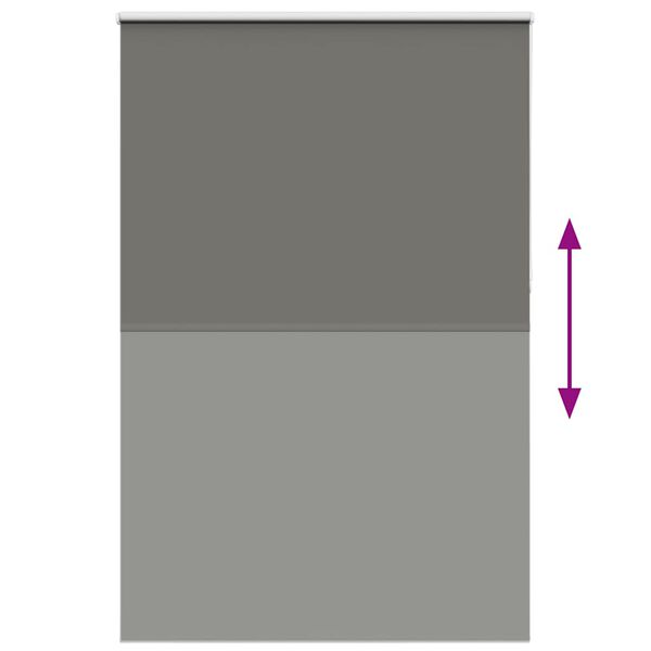vidaXL Rullaverho Blackout harmaa 160x210 cm Kankaan leveys 156,6 cm