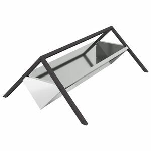 vidaXL El&auml;inten ruokintakaukalo Hopea 111 x 76 x 38 cm 10 kg