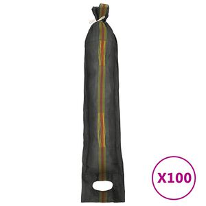 vidaXL Hiekkas&auml;kit 100 kpl tummanvihre&auml; 103x25 cm HDPE