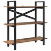 vidaXL Kirjahylly 3 tasoa 100 x 33,5 x 102 cm Tekninen puu Vanha Puu