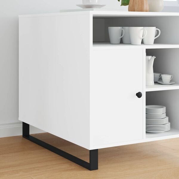 vidaXL Huonekalujalat 2 pcs Musta 79,6 x 4 x 10 mm Rauta