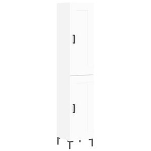 vidaXL Kaappi valkoinen 34,5x34x180 cm tekninen puu