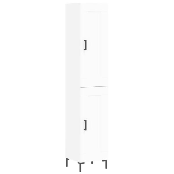 vidaXL Kaappi valkoinen 34,5x34x180 cm tekninen puu