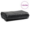 vidaXL Pressu antrasiitti 1,5x10 m 650 g/m²