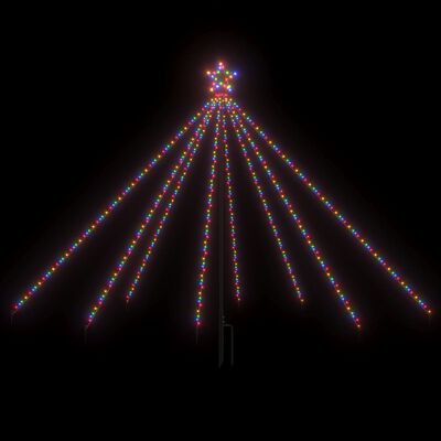 vidaXL Joulukuusen valot sisä-/ulkokäyttöön 400 LED-valoa värikäs 2,5m