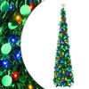 vidaXL Pop-up led-joulukuusi koristet&auml;hdell&auml; 150 cm 50 LEDi&auml; PET