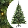 vidaXL Tekojoulukuusi 150 LED-valoilla Vihre&auml; 120 cm PE ja PVC