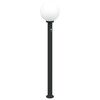 vidaXL Pollarivalaisin sensorilla 120 cm musta IP44